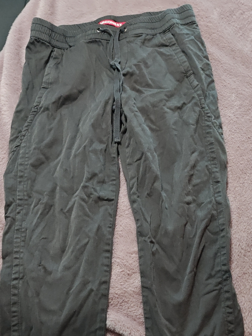 UNIONBAY Women's Olive Green Drawstring Joggers